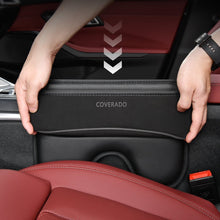 Load image into Gallery viewer, Coverado Universal Car Seat Side Gap Filler Organizer Premium Suede Leather Seat Gap Storage Box for SUV Truck