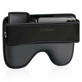 Coverado Universal Car Seat Side Gap Filler Organizer Premium Suede Leather Seat Gap Storage Box for SUV Truck