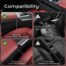 Load image into Gallery viewer, Coverado Universal Car Seat Side Gap Filler Organizer Premium Suede Leather Seat Gap Storage Box for SUV Truck