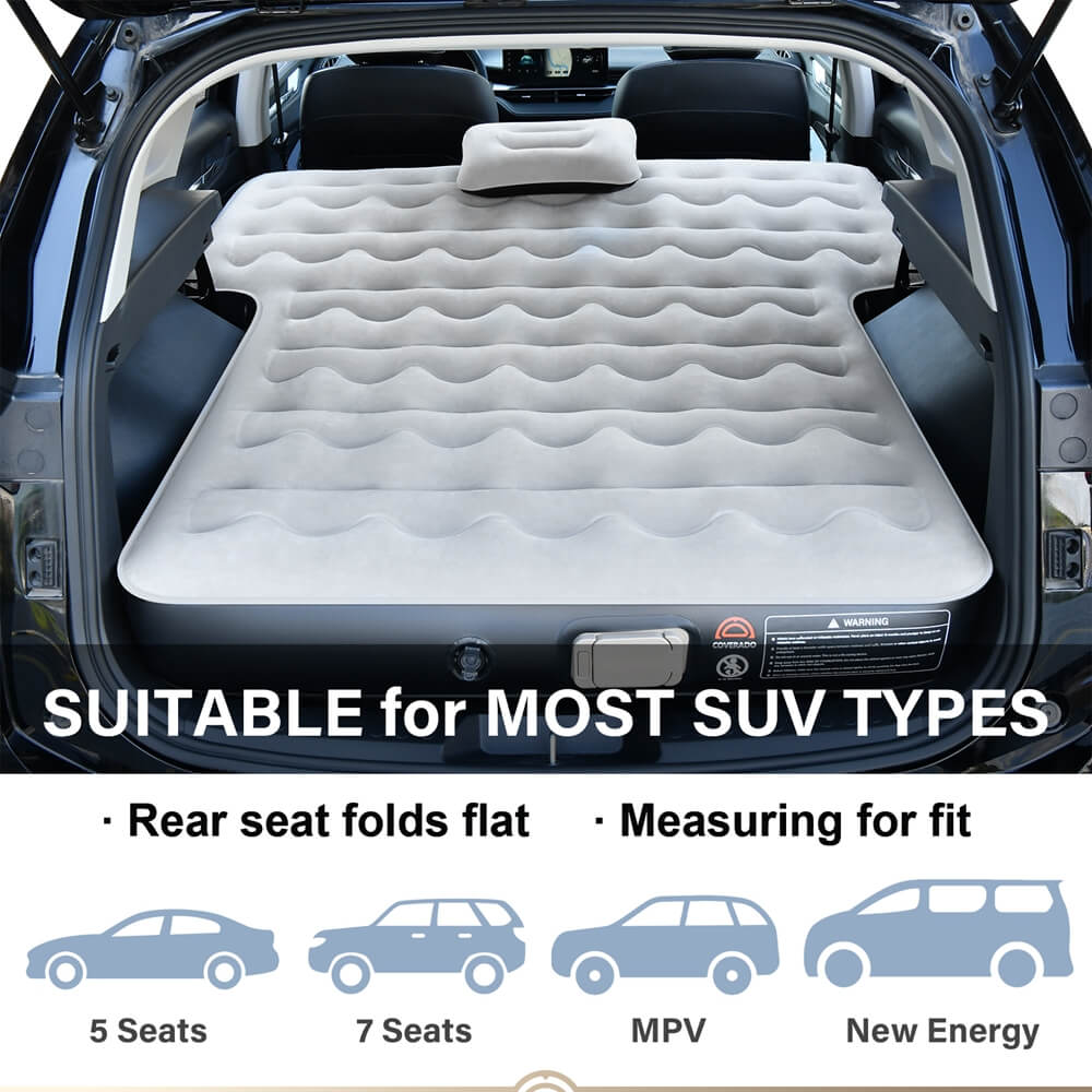 Coverado Air Mattress for Car Back Seat SUV Trunk Camping Sleeping Bed Air Mattress Universal Fit