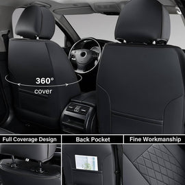 Fit 2016-2023 Toyota Tacoma Double/Crew Cab Coverado Tacoma Seat Covers Leather Seat Covers for Cars Auto Seat Protectors