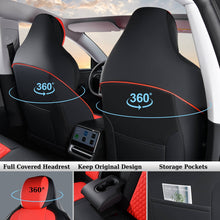 Load image into Gallery viewer, Coverado Custom Fit 2024 Tesla Model 3 Car Seat Covers Premium Leather Front and Back Auto Seat Protectors