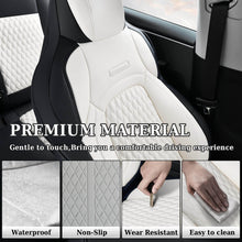 Load image into Gallery viewer, Coverado Custom Fit 2024 Tesla Model 3 Car Seat Covers Premium Leather Front and Back Auto Seat Protectors