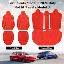 Load image into Gallery viewer, Coverado Custom Fit 2024 Tesla Model 3 Car Seat Covers Premium Leather Front and Back Auto Seat Protectors