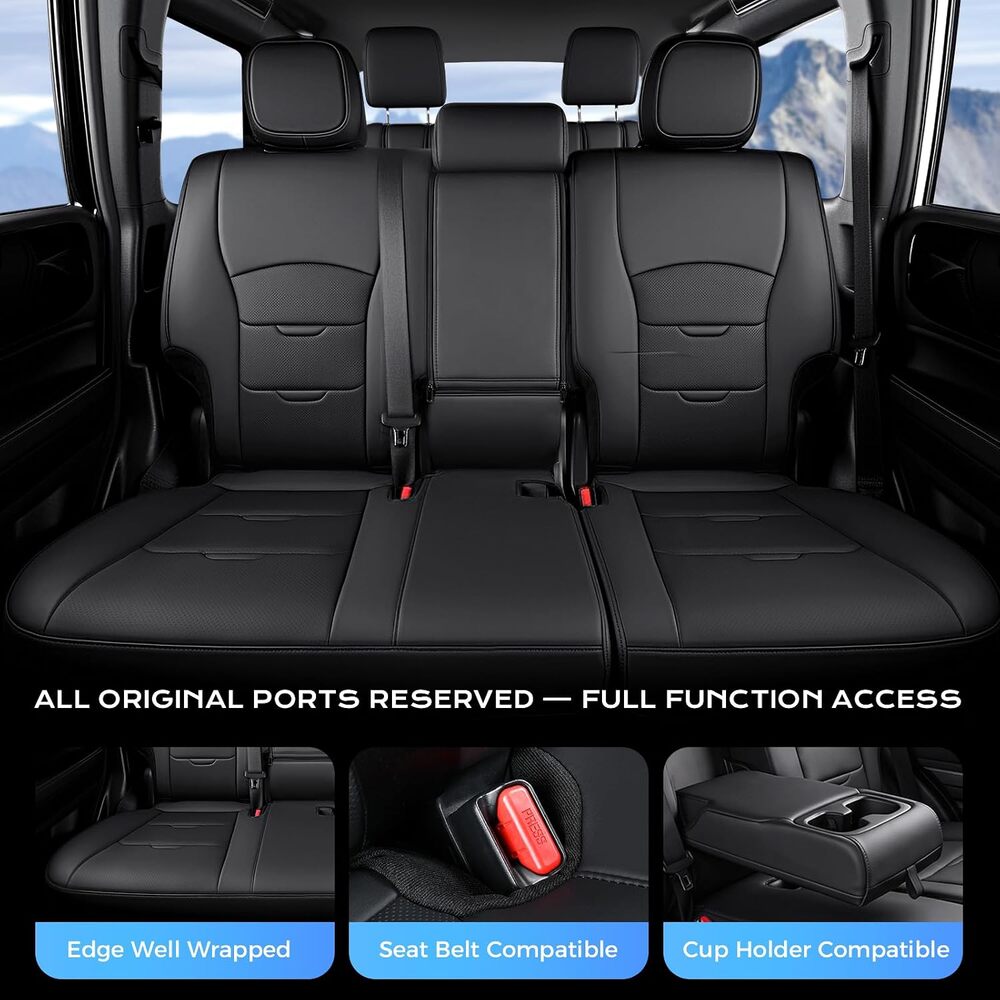 Toyota 4Runner 2025-2026 Premium Upgraded Full Wrap Faux Leather Custom Car Seat Covers