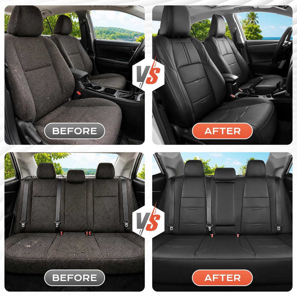 Toyota Corolla Faux Leather Custom Car Seat Covers Fit 2020-2026 SE & 2023-2026 XSE & 2025 FX