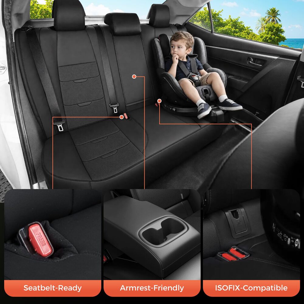 Toyota Corolla Faux Leather Custom Car Seat Covers Fit 2020-2026 SE & 2023-2026 XSE & 2025 FX
