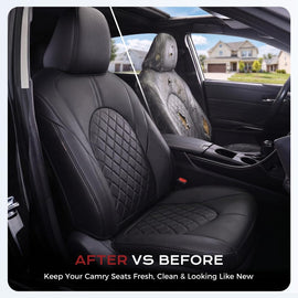 Toyota Camry Custom Full Set Seat Covers fit 2018-2024(Gas) L/LE/SE/SE Nightshade Full Coverage