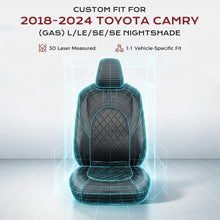 Load image into Gallery viewer, Toyota Camry Custom Full Set Seat Covers fit 2018-2024(Gas) L/LE/SE/SE Nightshade Full Coverage