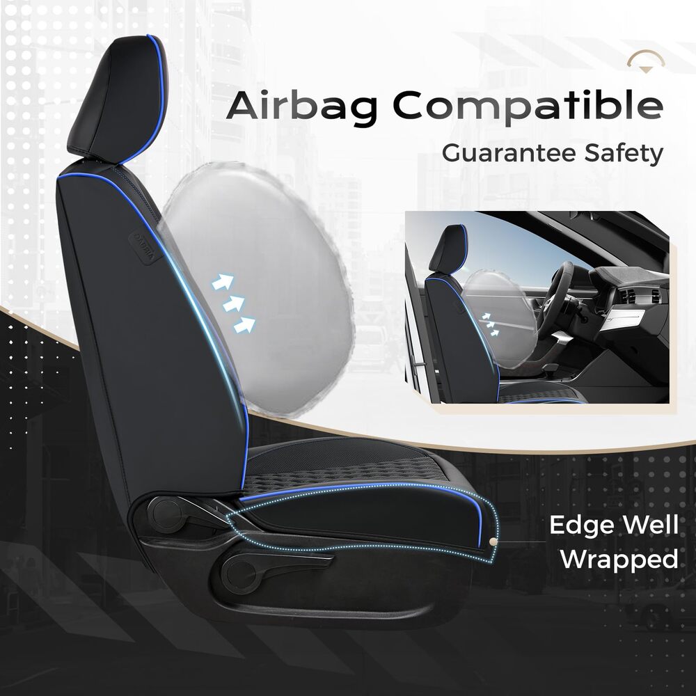 Toyota Tacoma Custom Faux Leather Car Seat Covers | Fit 3rd Gen Tacoma 2016-2023