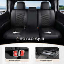 Load image into Gallery viewer, Toyota Tacoma Custom Faux Leather Car Seat Covers | Fit 3rd Gen Tacoma 2016-2023