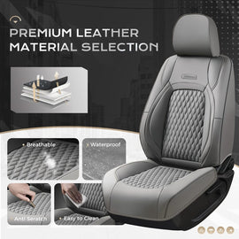 Toyota Tacoma Custom Faux Leather Car Seat Covers Fit 3rd Gen Tacoma 2016-2023