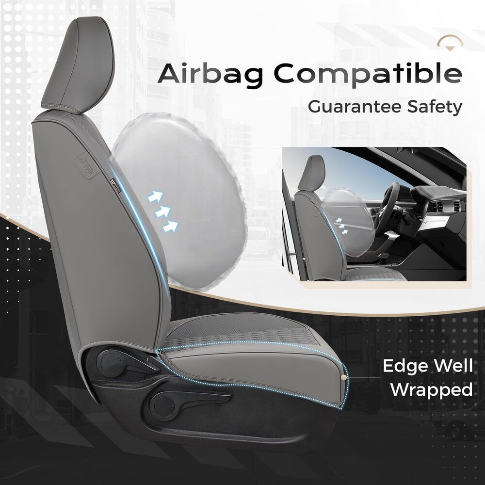 Toyota Tacoma Custom Faux Leather Car Seat Covers | Fit 4th Gen Tacoma 2024-2026