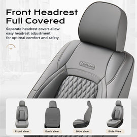 Toyota Tacoma 2024-2026 Custom Faux Leather Car Seat Covers Fit 4th Gen Tacoma