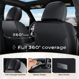 Toyota Tacoma Custom Faux Leather Car Seat Covers Fit 4th Gen Tacoma 2024-2026