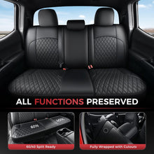 Load image into Gallery viewer, Toyota Tacoma 2016–2023 Upgraded Full Coverage Premium Faux Leather Custom Car Seat Covers
