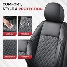 Load image into Gallery viewer, Toyota Tacoma 2016–2023 Upgraded Full Coverage Premium Faux Leather Custom Car Seat Covers