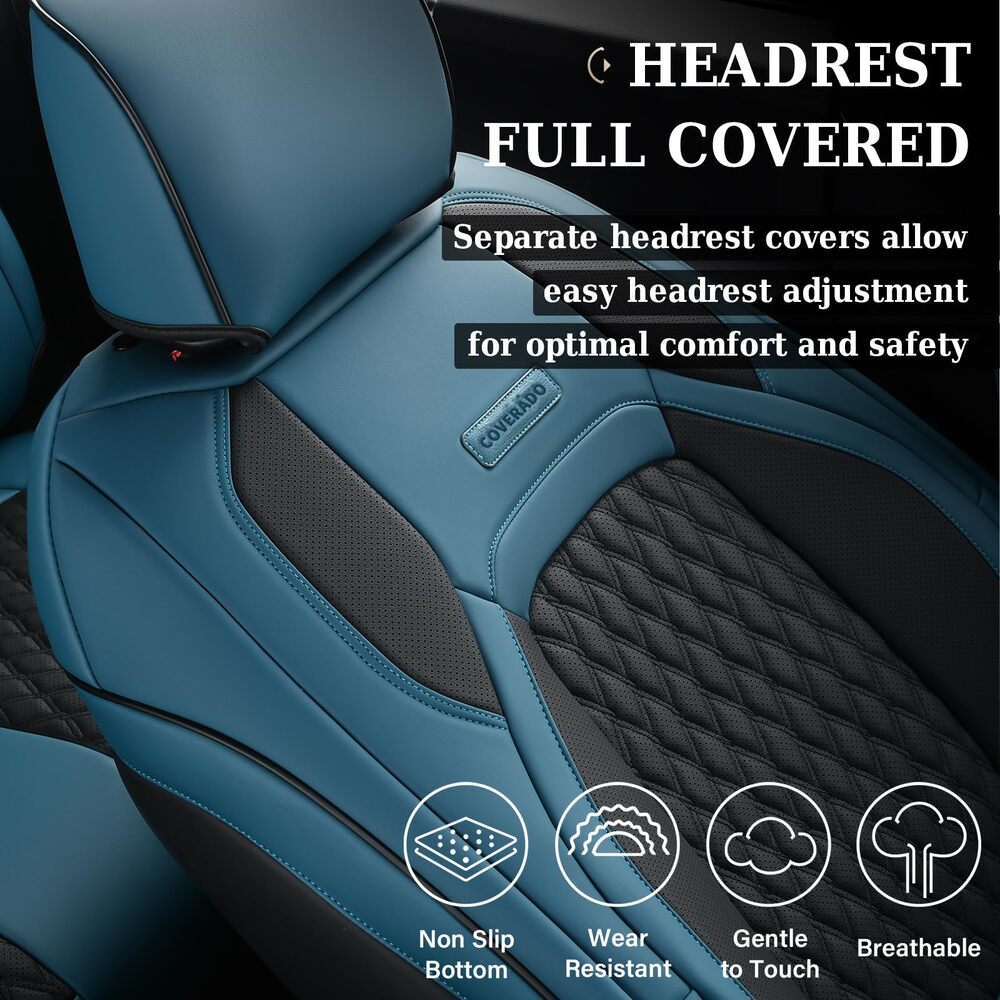 50% OFF🔥🔥Fit 2007-2013 Toyota Tundra CrewMax Custom Fit Coverado Car Seat Covers Full Coverage Water Resistant Auto Seat Protectors