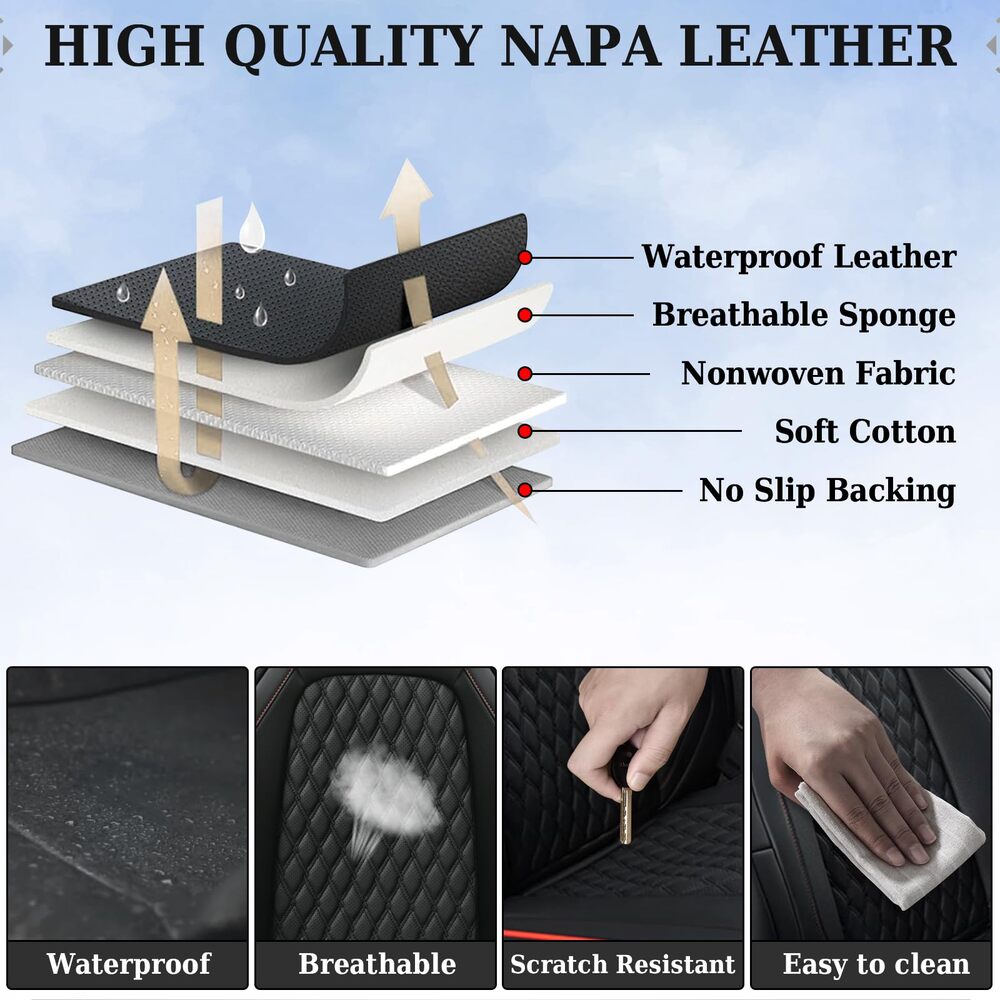 50% OFF🔥🔥Fit 2007-2013 Toyota Tundra CrewMax Custom Fit Coverado Car Seat Covers Full Coverage Water Resistant Auto Seat Protectors