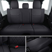 Load image into Gallery viewer, Coverado Seat Covers for 2007-2017 Jeep Wrangler JK JL 2-Door/4-Door Faux Leather Custom Fit