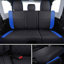 Load image into Gallery viewer, Coverado Seat Covers for 2007-2017 Jeep Wrangler JK JL 2-Door/4-Door Faux Leather Custom Fit