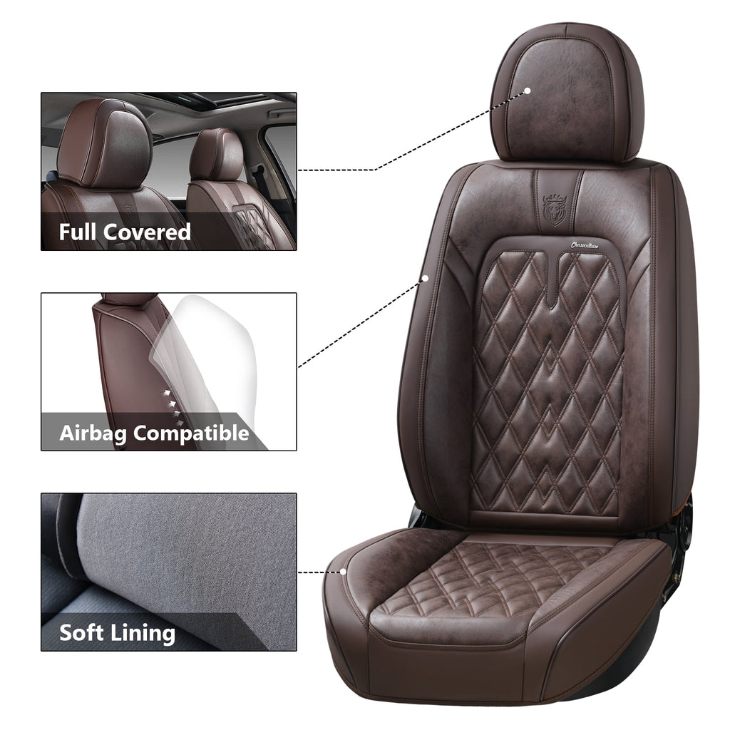 Coverado Waterproof Seat Covers Brown 4