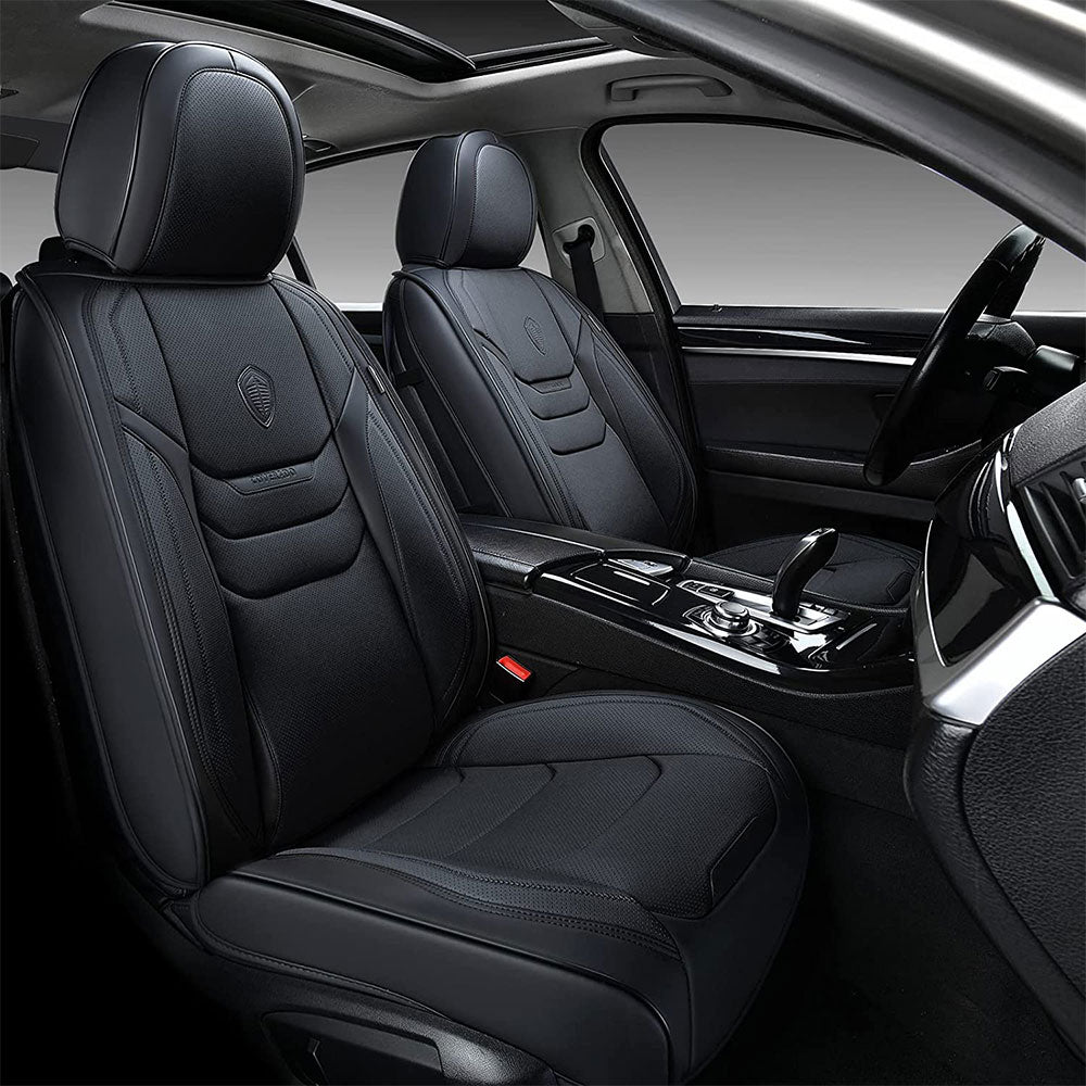 Coverado Front Seat Cover Sweat Fit Car Black 1