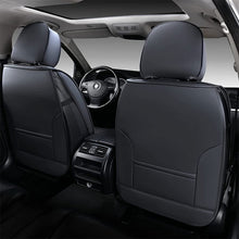 Load image into Gallery viewer, Coverado Full Car Seat Cover Sets Leather Seat Covers Fit Sedan Black 3