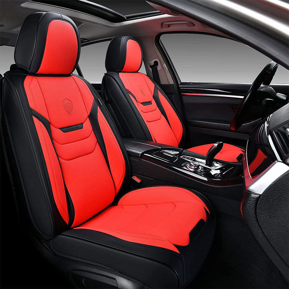 Coverado Full Cover Seat Covers Universal Seat Covers Fit Car Red 1
