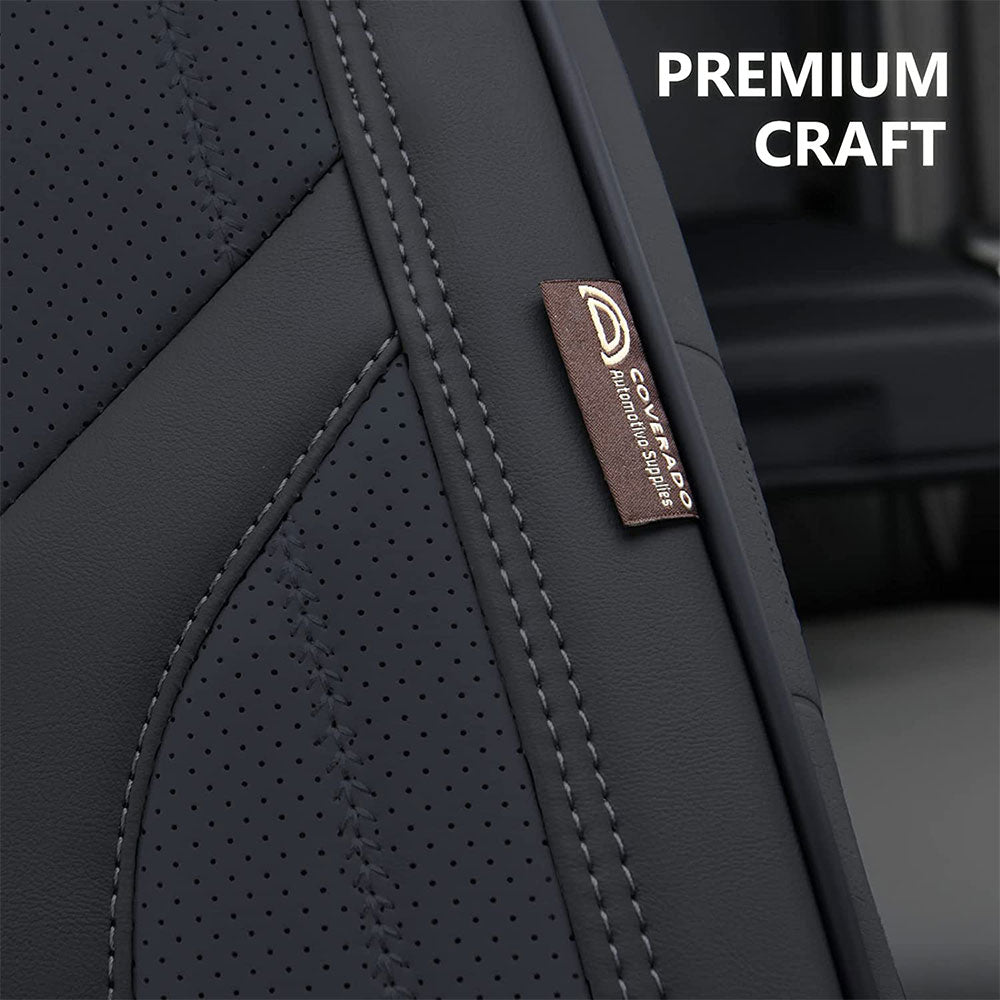 Coverado Seat Cover Nissan Waterproof Seat Cover Fit SUV Black 5