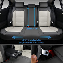 Load image into Gallery viewer, Coverado Front and Back Seat Cover Set Car Seat Cover Breathable Fit Sedan Gray 4
