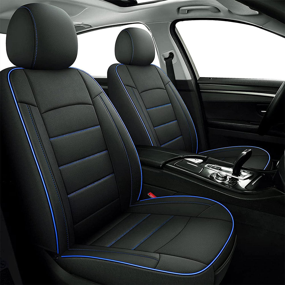 Coverado Seat Cover Honda Car Seat Cover Airbag Compatible Fit Car Black&Blue 1