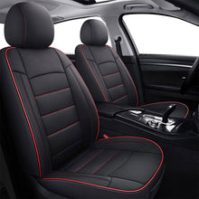 Load image into Gallery viewer, Coverado Full Set Seat Covers for Car Leather Seat Covers Fit Car Black&amp;Red 1