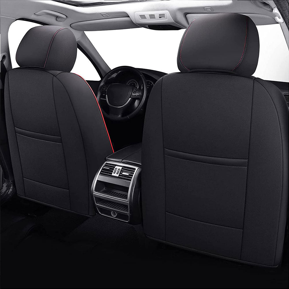 Coverado Auto Seat Cover Auto Seat Protector Car Seats Fit Car Black&Red 2