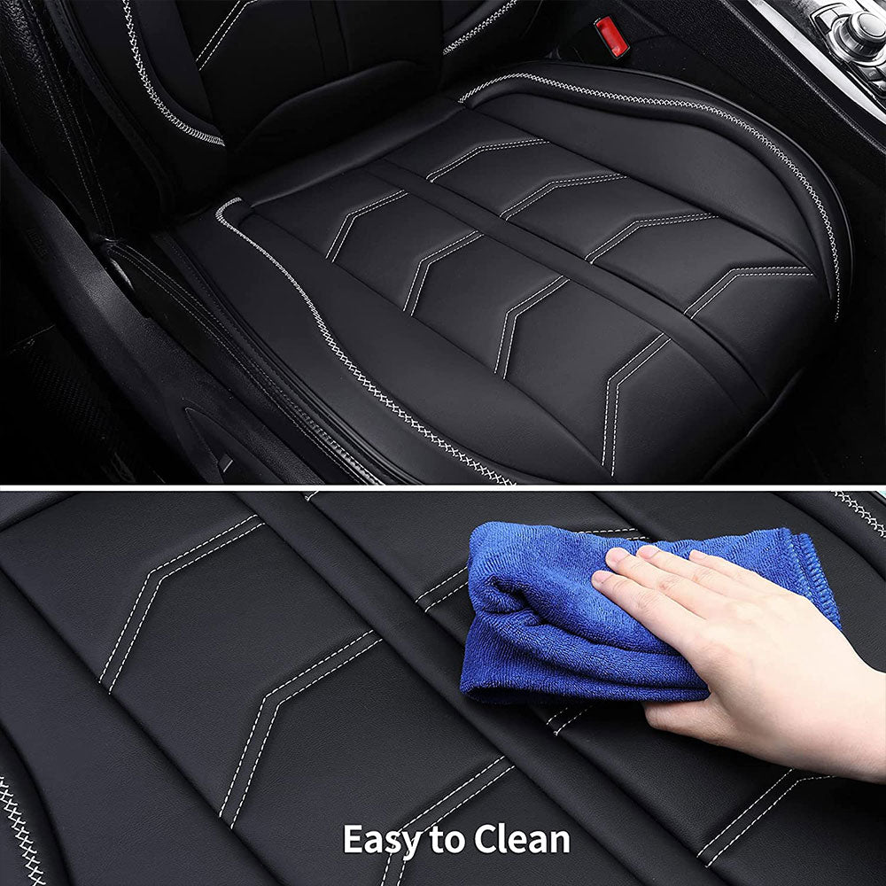 Coverado Front and Back Seat Covers for Cars Breathable Seat Cover Auto Fit Car Line Pattern 2