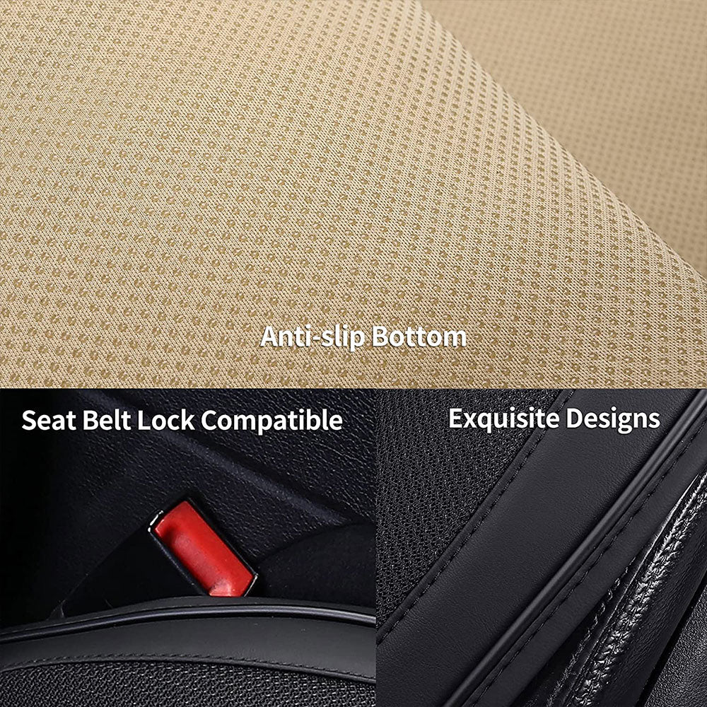 Coverado Seat Cover for Honda Civic Waterproof Seat Cover Fit Car Oval Pattern 3