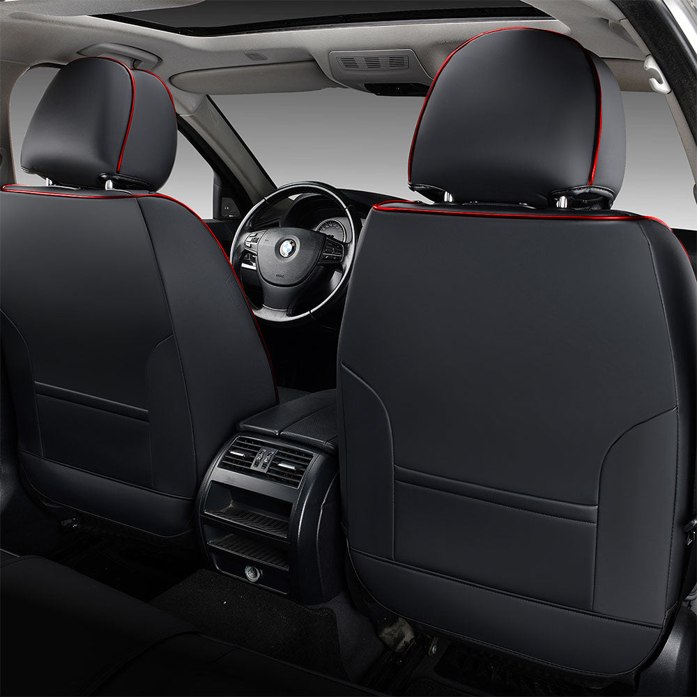 Coverado Auto Form Seat Cover Universal Fit Sedan Red 3