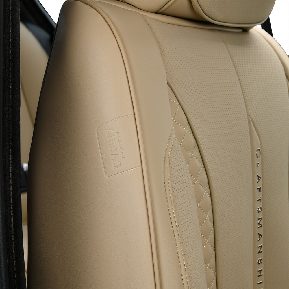 Skin Color Leather Pegasus Premium Beige Ultra Comfort Car Seat Cover at Rs  1800/piece in Ahmedabad