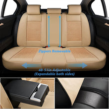 Load image into Gallery viewer, Coverado Front and Back Seat Cover Sweat Fit Car Beige 3