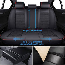 Load image into Gallery viewer, Coverado Front Seat Covers for Cars Seat Cover Side Airbag Compatible Fit Car Black Red 3