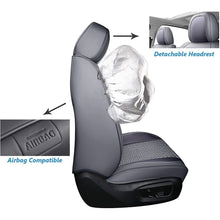 Load image into Gallery viewer, Coverado Front and back Seat Cover Set Washable Back Seat Cover Fit Sedan Gray 5