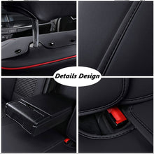 Load image into Gallery viewer, Coverado Front and Back Seat Cover Anti-sweat Seat Cover Fit Sedan Black Red 4