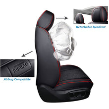 Load image into Gallery viewer, Coverado Full Seat Covers Seat Cover Stain Remover Fit Sedan Black Red 5