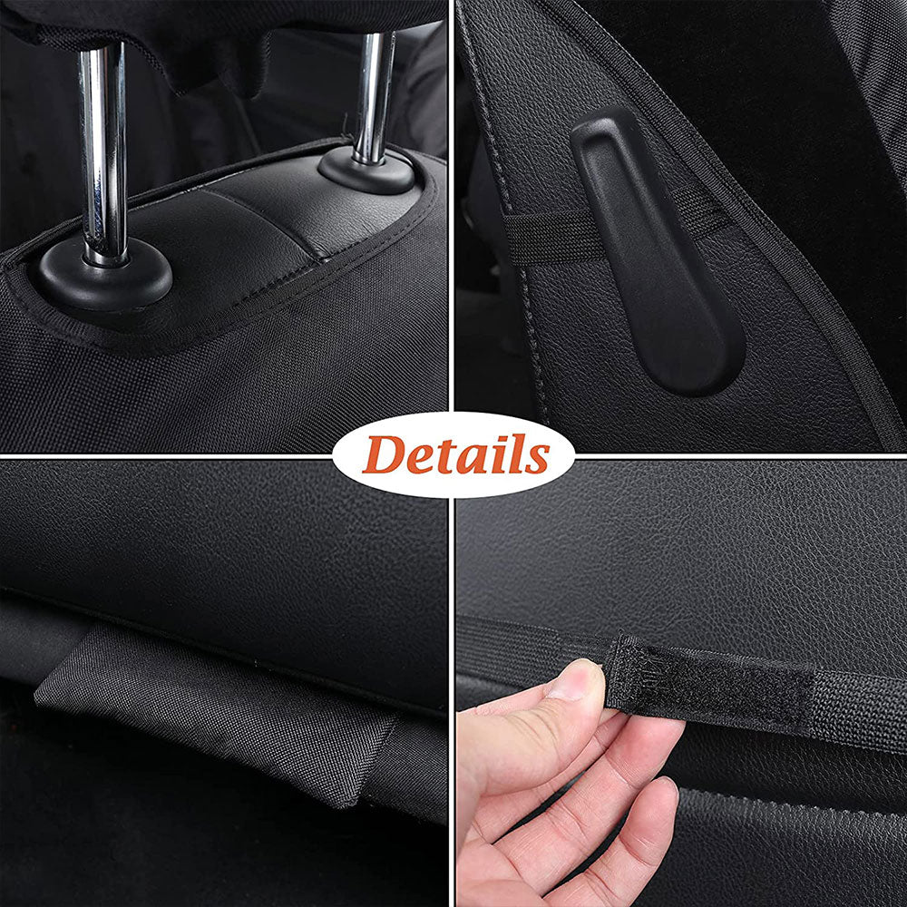 Coverado Full Set Seat Covers for Car Leather Seat Covers Fit Car High-density Oxford 3