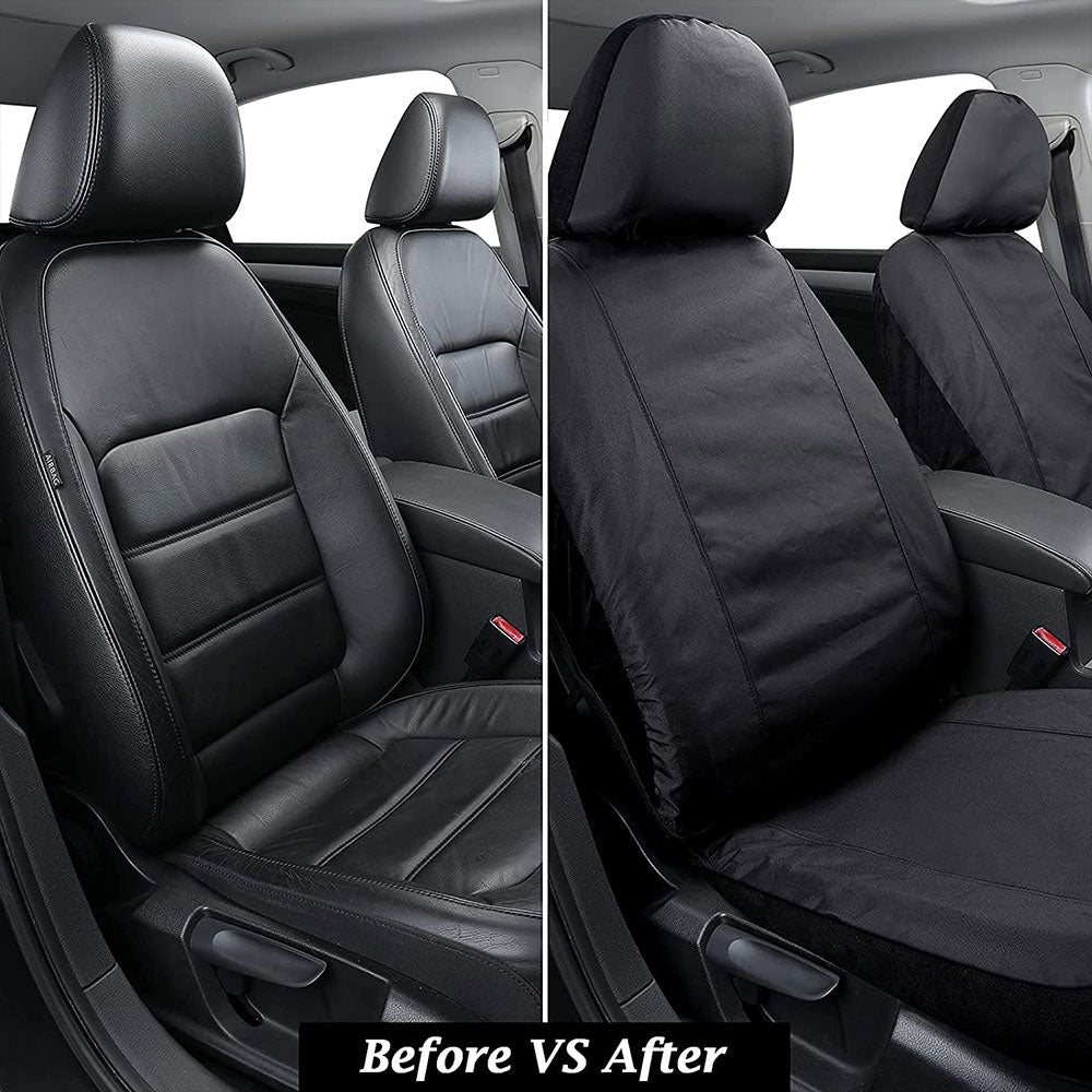 Coverado Front and Rear Seat Covers Seat Cover Sweat Fit Car Oxford 5