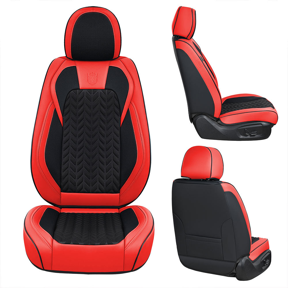 Coverado Front Seat Covers for Honda CRV Seat Cover Waterproof Fit SUV Red 5
