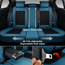Load image into Gallery viewer, Coverado Seat Covers Front Pair Car Seat Covers Compatible with Airbags Fit Sedan Blue 4